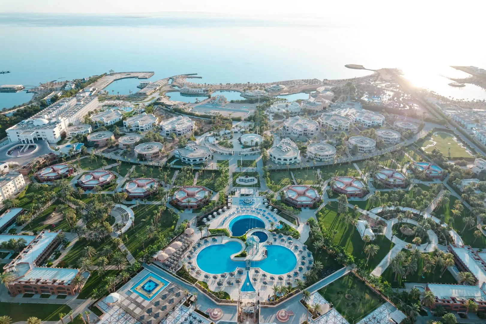 calimera blend paradise hurghada 02 anlage luftaufnahme